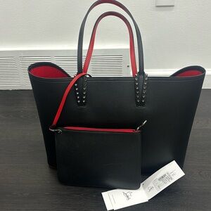 CHRISTAN LOUBOUTIN CABATA TOTE WITH WRISTLET